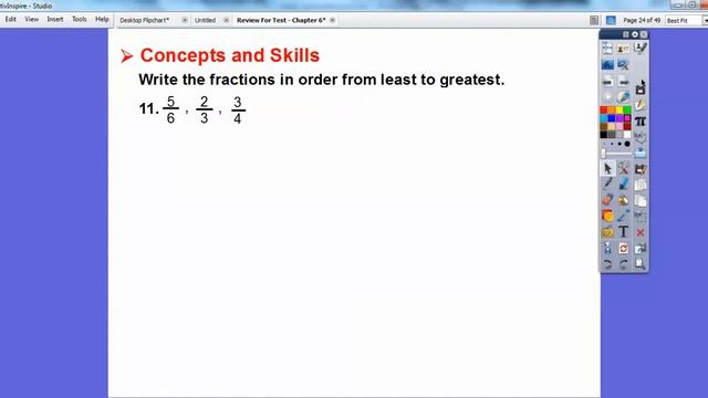 Chapter 6 Review on Fraction Equivalence and Comparison смотреть онлайн