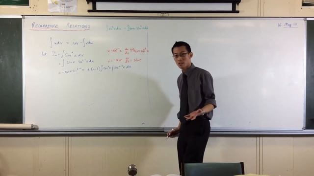 Recurrence Relation Example: Integrating (sin x)^n смотреть онлайн