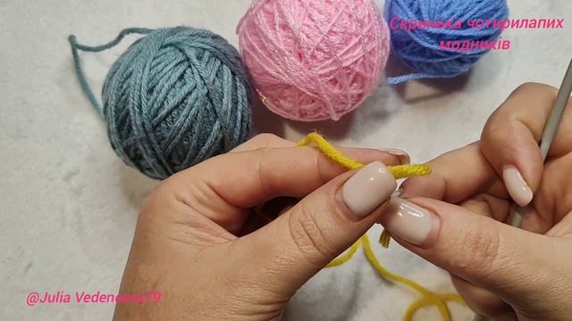 Вчимося в'язати гачком. Ланцюжок з повітряних петель. Для початківців.#crocheting#crochettutorial смотреть онлайн
