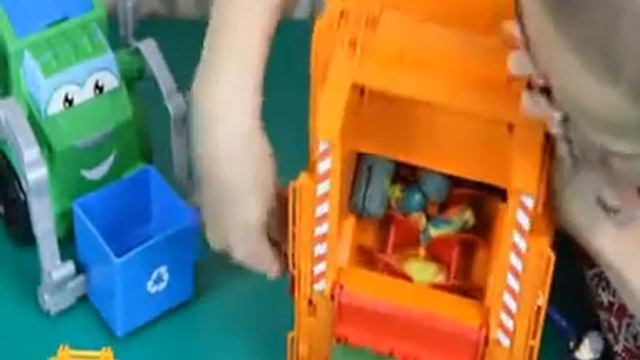117 Bruder Мусоровоз MAN Игрушка для мальчиков Яркий оранжевый и как настоящий 2762 смотреть онлайн