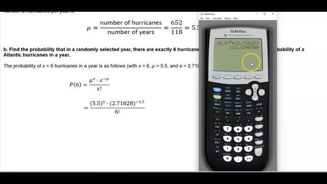 Math 14 5.3 Example 1: Atlantic Hurricanes смотреть онлайн