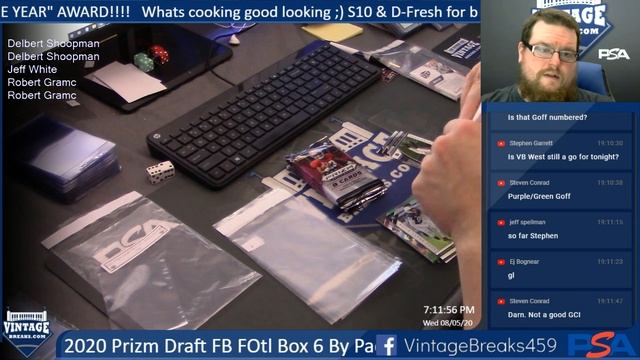 8-5-20 2020 Prizm Draft FB FOTL Box 6 By Pack смотреть онлайн