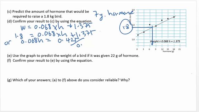 BV DATA Example V2.6 (using graph and equation to make predictions) смотреть онлайн