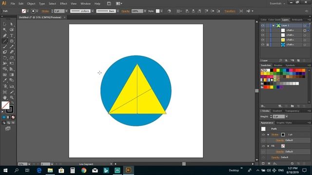 HOW TO CENTER TRIANGLE TO CIRCLE смотреть онлайн