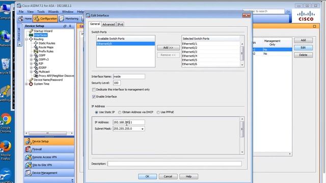 ASA 5505 Change internal IP address смотреть онлайн