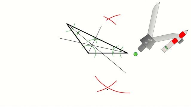3.8.1 Draw and obtuse triangle, inscrided circumstribed circles смотреть онлайн