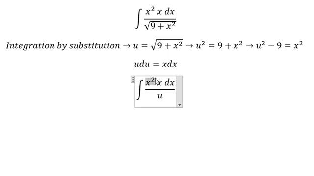 Calculus Help: Integral of (x^3 dx)/√(9+x^2 ) - Integration by substitution смотреть онлайн