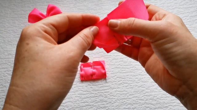 Бантики из репсовых лент 4 см. смотреть онлайн