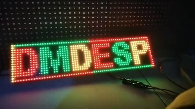 Led Matrix hub08 64x16 Dual Color on p4 panel controled by ESP8266 wemos d1 mini, ONLY 4 gpio pins смотреть онлайн