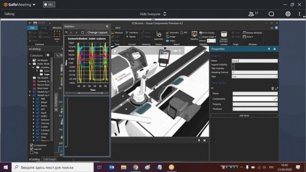 2020 04 23 Статистика производственного процесса в Visual Components