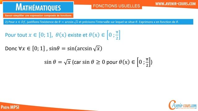 Simplification d'expressions ARCTAN ARCSIN - Raisonnement direct смотреть онлайн