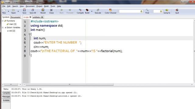 HOW TO FIND FACTORIAL OF A NUMBER USING FUNCTION IN C++ смотреть онлайн