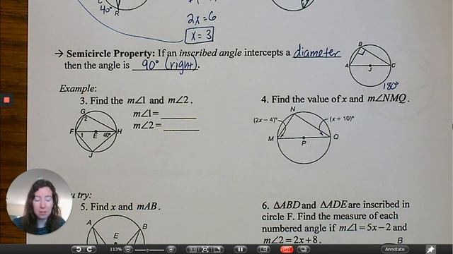 Geo- Circles L3 part 1 - More Inscribed Angles смотреть онлайн