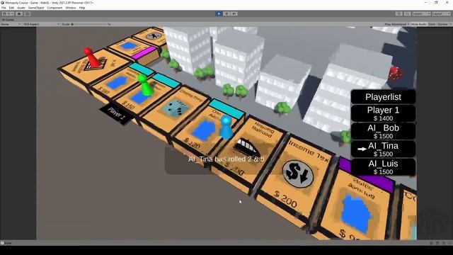 Unity Course: Monopoly 3D Board Game Classic | OctoMan смотреть онлайн