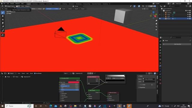 Blender 3d Tutorial - How to Convert Weight Paint to Vertex Color to paint material смотреть онлайн