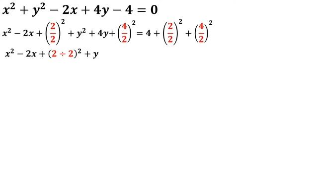 Dada la ecuación de la circunferencia hallar el centro y el radio: x^2+y^2-2x+4y-4=0 смотреть онлайн