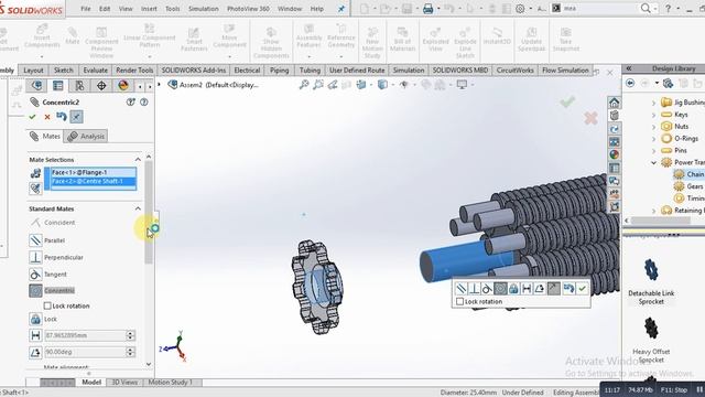 How to design planetary / Inverted Roller Screws in Solidworks смотреть онлайн