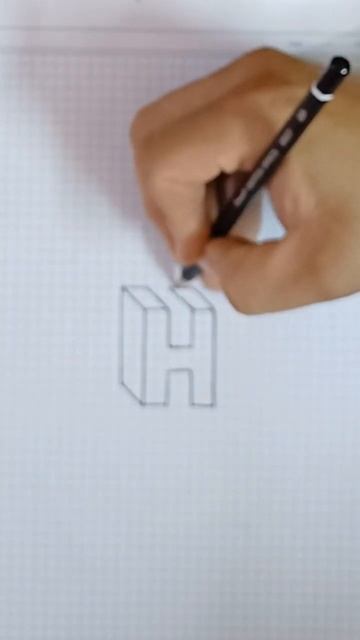Easy geometric drawing how to draw a letter H An easy way to teach engineering drawing #shorts смотреть онлайн