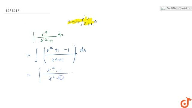 Evaluate: `int(x^4)/(x^2+1)\ dx` смотреть онлайн