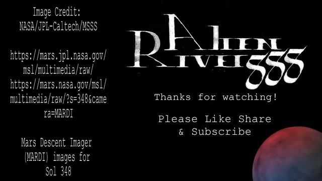 NASA Curiosity Rover Mars Descent Imager MARDI images for Sol 348 смотреть онлайн