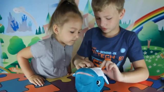 ❀ BluBlu friends - Дельфин Holly. Интерактивная игрушка Blublu - Baby Dolphin смотреть онлайн