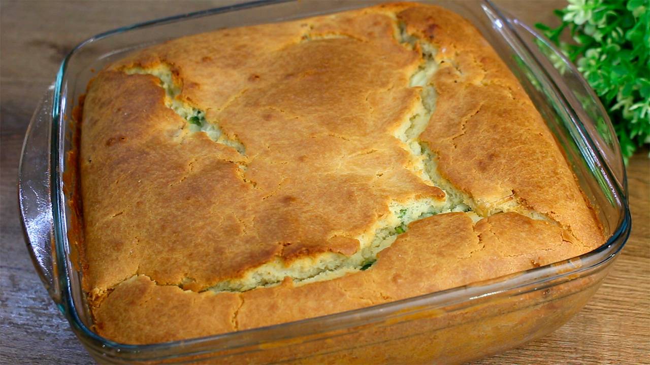 ПИРОГ из заливного теста! Всё смешали и в духовку. Быстрый и вкусный рецепт! смотреть онлайн