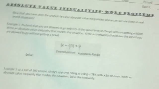 Absolute Value Word Problems смотреть онлайн
