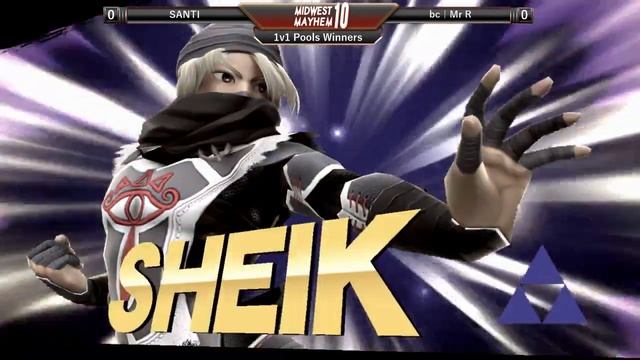 Midwest Mayhem 10 SINGLES POOLS: SANTI (Mr. Game & Watch, Shulk) vs. bc l Mr R (Sheik) смотреть онлайн