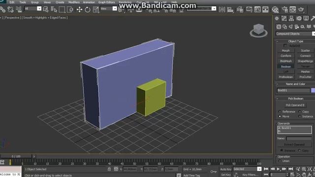 Модификатор Boolean в 3ds Max. смотреть онлайн