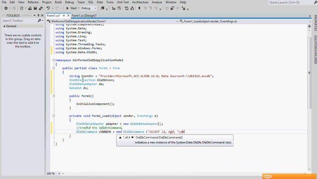 Windows Forms + OleDB, отсоедененный режим, часть 1 смотреть онлайн