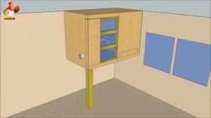 Обустройство маленького курятника на 5-7 кур 🐔 в большом сарае 🛖