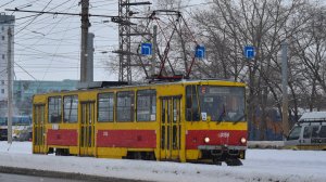 Трамвай Tatra T6B5SU-3156. Покатушки по Барнаулу.
