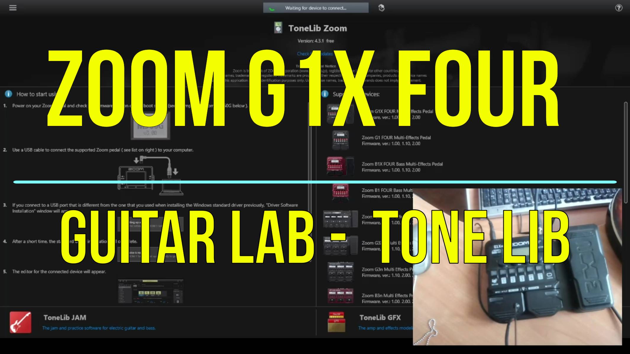 Гитарный процессор ZOOM G1X FOUR Обзор и настройка смотреть онлайн