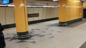 Посадка на поезд на станции Грушевка, следующая станция Институт Культуры, минский метрополитен