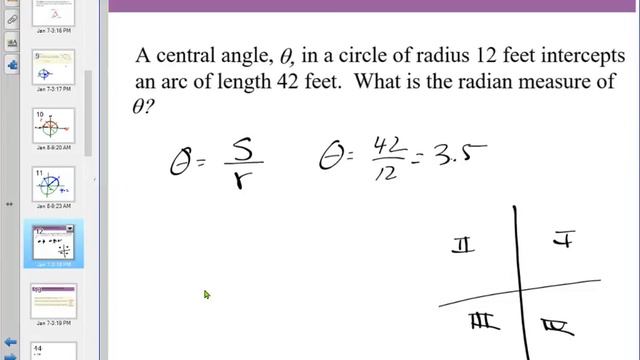 1/8/12 angles and radian measures смотреть онлайн