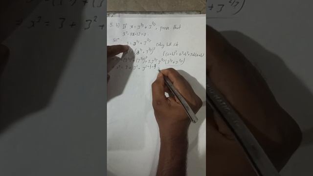 5. b) If x=3⅓ + 3⅔, prove that x³-9x-12 = 0if x=3^1/3+3^2/3 prove that x^3-9x-12=0 Vedanta class 9 смотреть онлайн