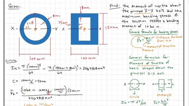 Moment of Inertia for circle and rectangle смотреть онлайн