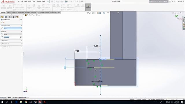 SolidWorks and Catia V5 - basic part design tutorial with audio - exercise 1 смотреть онлайн
