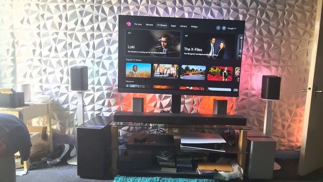 Philips 55 Oled 908 ambilight TV. Hue Vs Philips wireless speakers 🔊 смотреть онлайн