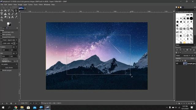 Crop image with GIMP in 1 minute tutorial смотреть онлайн