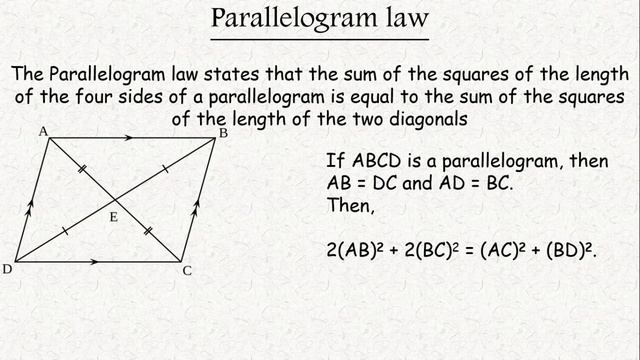 Parallelogram | Parallelogram law | Area and Perimeter . смотреть онлайн
