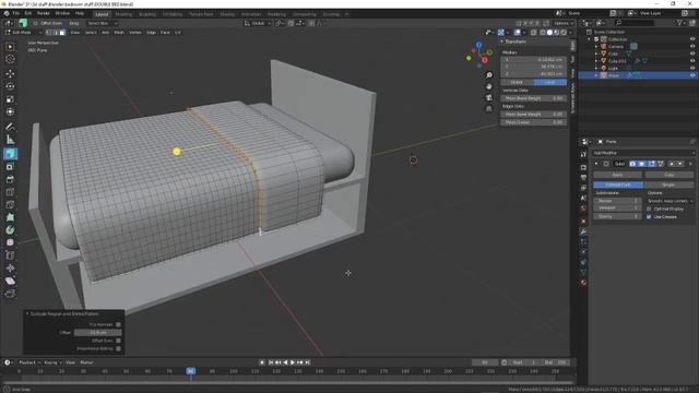 Blender 2.82 How to model a basic double bed. смотреть онлайн
