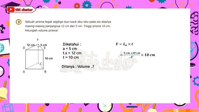 Jawaban Matematika Kelas 5 Halaman 168 | Soal cerita volume prisma segitiga смотреть онлайн