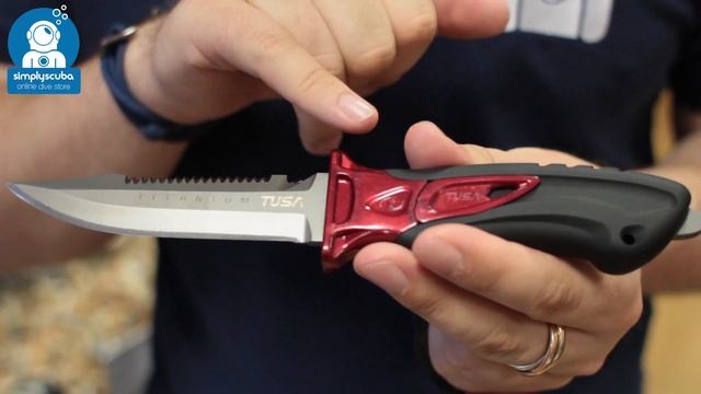 Tusa X Pert II Titanium Knife - Www.simplyscuba.com