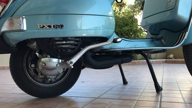 Vespa PX150 70' Anniversary Exhaust change. Sound... stock vs polini box смотреть онлайн
