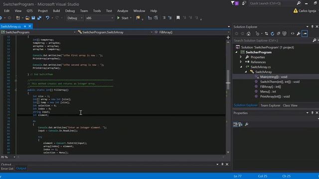 C Sharp Switch Array Program C Sharp Projects 2013 смотреть онлайн