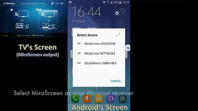 Cara Setting Koneksi dan Penggunaan Mirascreen (Via Android) смотреть онлайн