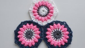 МНОГОУГОЛЬНЫЙ МОТИВ КРЮЧКОМ "ПОП-КОРН"