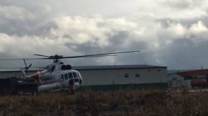 Взлёт нового вертолёта ми-8 RA22992 МТВ-1 пролёт над головой