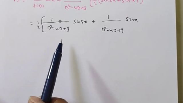 Solve (D^2-4D+3)y=Cos2x.Sin3x/ Solution of f(D)y=Cosax (or) Sinax смотреть онлайн